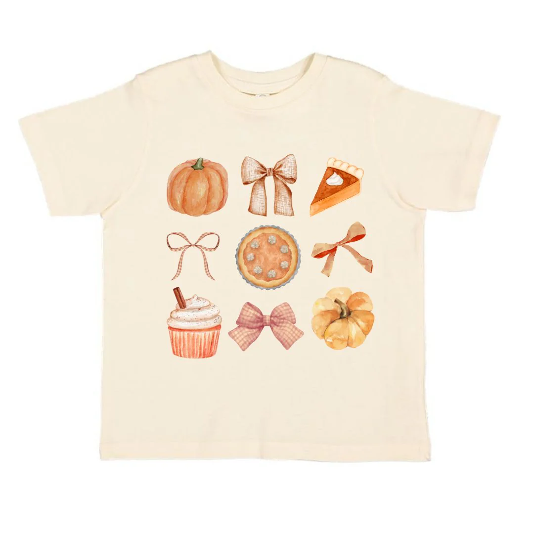Sweet Wink Thankful Cutie Thanksgiving Short Sleeve T-Shirt Natural