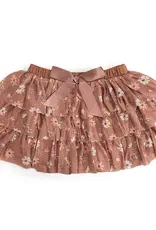 Sweet Wink Ditsy Fall Floral Printed Tiered Tutu