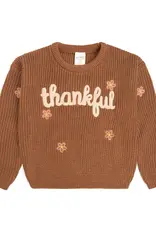 Sweet Wink Thankful Thanksgiving Knit Sweater