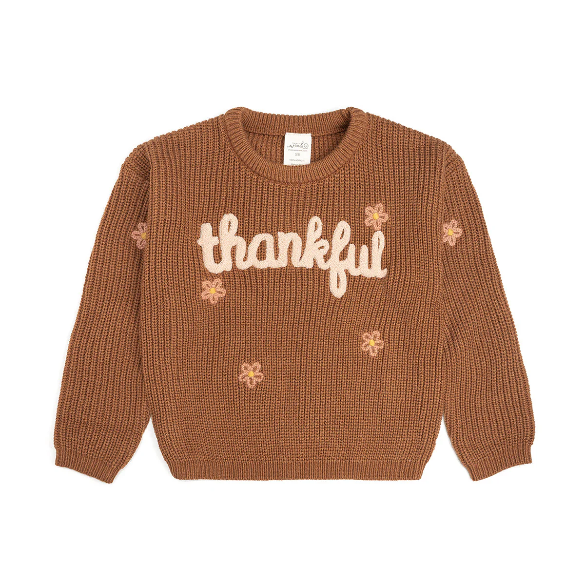Sweet Wink Thankful Thanksgiving Knit Sweater