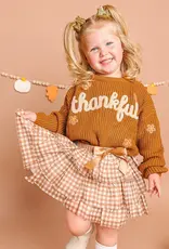 Sweet Wink Thankful Thanksgiving Knit Sweater