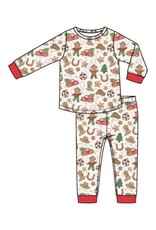 Angel Dear Cowboy Christmas Cookies L/S Loungewear Set