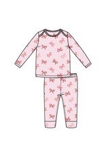 Angel Dear Candy Cane Bows Loungewear Set