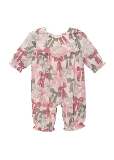 Mabel and Honey | Isobella and Chloe Bow-tiful Romper