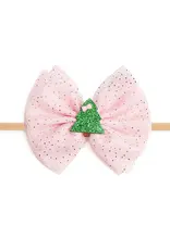 Sweet Wink Christmas Tree Tulle Bow Baby Headband