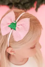 Sweet Wink Christmas Tree Tulle Bow Headband