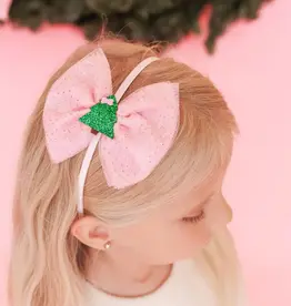 Sweet Wink Christmas Tree Tulle Bow Headband
