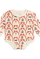 Sweet Wink Christmas Cutie Long Sleeve Romper Natural