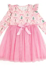 Sweet Wink Nutcracker Trellis Christmas Long Sleeve Tutu Dress