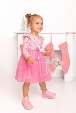 Sweet Wink Nutcracker Trellis Christmas Long Sleeve Tutu Dress