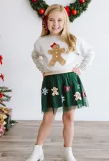 Sweet Wink Gingerbread Joy Sequin Christmas Tutu