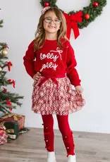 Sweet Wink Christmas Plaid Bow Tiered Tutu