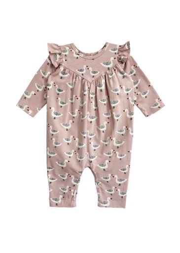 Mabel and Honey | Isobella and Chloe Ducky in Pink Romper