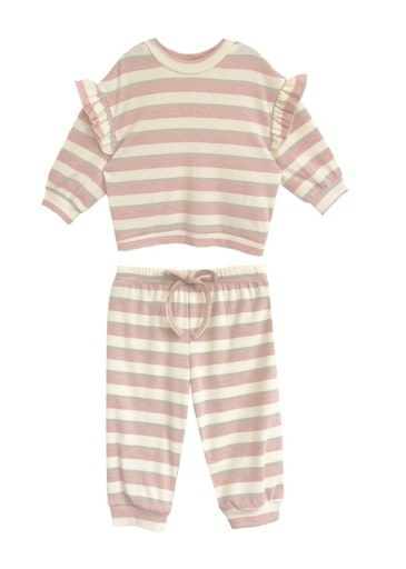 Mabel and Honey | Isobella and Chloe  Candy Stripe 2 PC Set