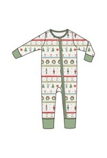 Angel Dear Nutcracker Fair Isle 2 Way Zipper Romper