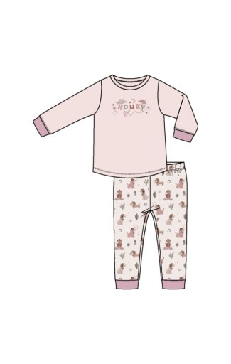 Angel Dear L/S Loungewear Set Cowgirl Dogs
