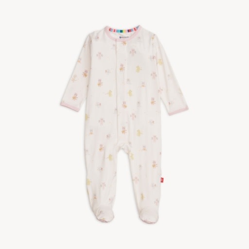 Magnetic  Me Pink Baby Beats Modal Footie