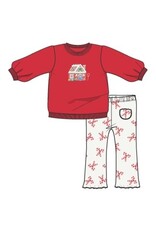 Angel Dear Candy Canes Puffy L/S Oversized Sweatshirt & Flared Pant