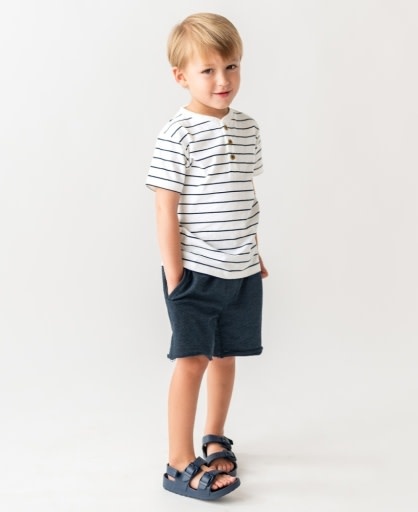 RuffleButts + RuggedButts Short Sleeve Henley