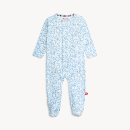 Magnetic  Me Blue Herds of a Feather Modal Footie