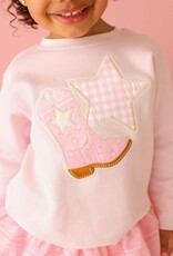Sweet Wink Bandana Cowgirl Patch Western Sweatshirt