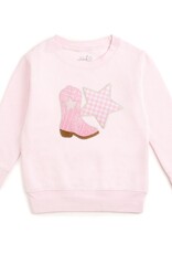 Sweet Wink Bandana Cowgirl Patch Western Sweatshirt