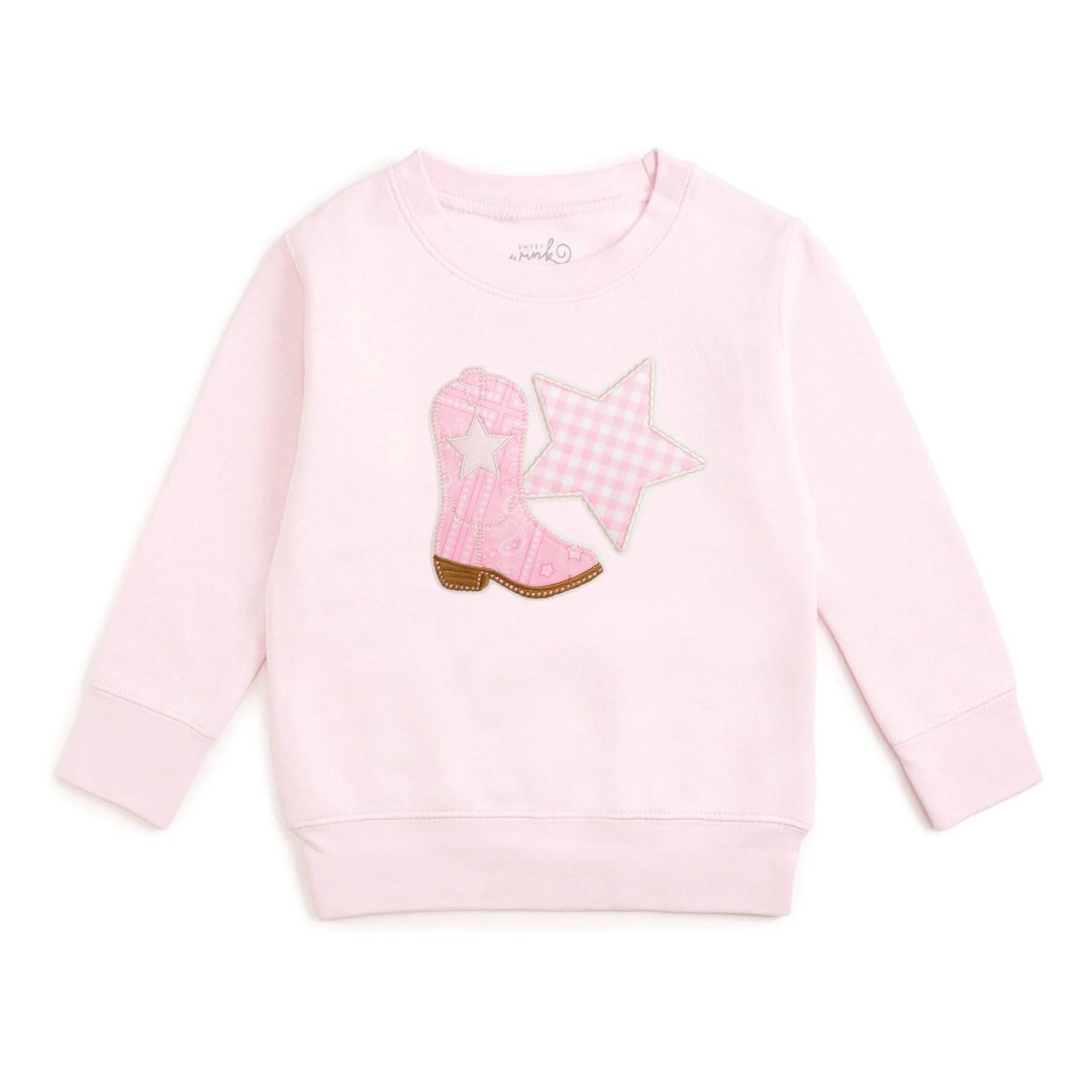 Sweet Wink Bandana Cowgirl Patch Western Sweatshirt