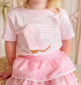 Sweet Wink Bandana Cowgirl Patch Western Short Sleeve T-Shirt