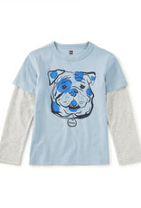 Tea Collection Chippy the Bulldog Layered Tee Cloud