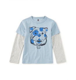 Tea Collection Chippy the Bulldog Layered Tee Cloud