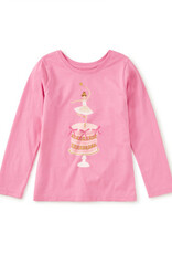 Tea Collection Ballet Cake Graphic Tee Perennial Pink