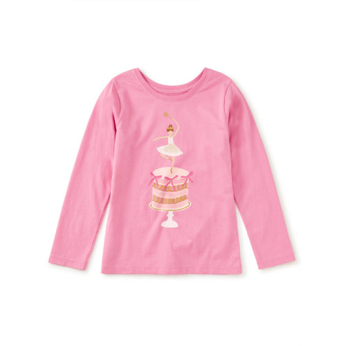 Tea Collection Ballet Cake Graphic Tee Perennial Pink