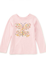 Tea Collection Tea Rose Butterfly Graphic Tee Pink Lady