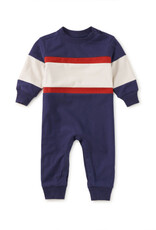 Tea Collection Colorblock Rugby Baby Romper Twilight