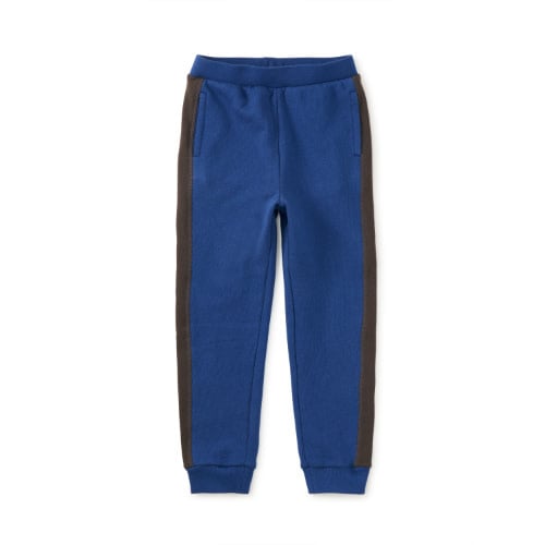 Tea Collection Colorblock Stripe-Out Joggers Royal