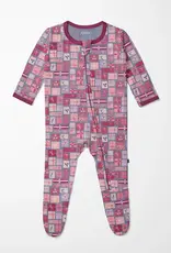 Kickee Pants Print Footie with 2 Way Zipper - Moonlight Christmas Gifts