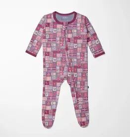 Kickee Pants Print Footie with 2 Way Zipper - Moonlight Christmas Gifts