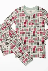 Kickee Pants Print Long Sleeve Pajama Set - Natural Christmas Gifts