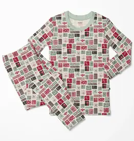 Kickee Pants Print Long Sleeve Pajama Set - Natural Christmas Gifts