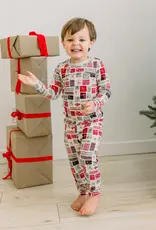 Kickee Pants Print Long Sleeve Pajama Set - Natural Christmas Gifts