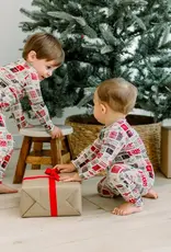 Kickee Pants Print Long Sleeve Pajama Set - Natural Christmas Gifts