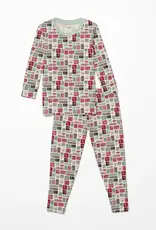 Kickee Pants Print Long Sleeve Pajama Set - Natural Christmas Gifts