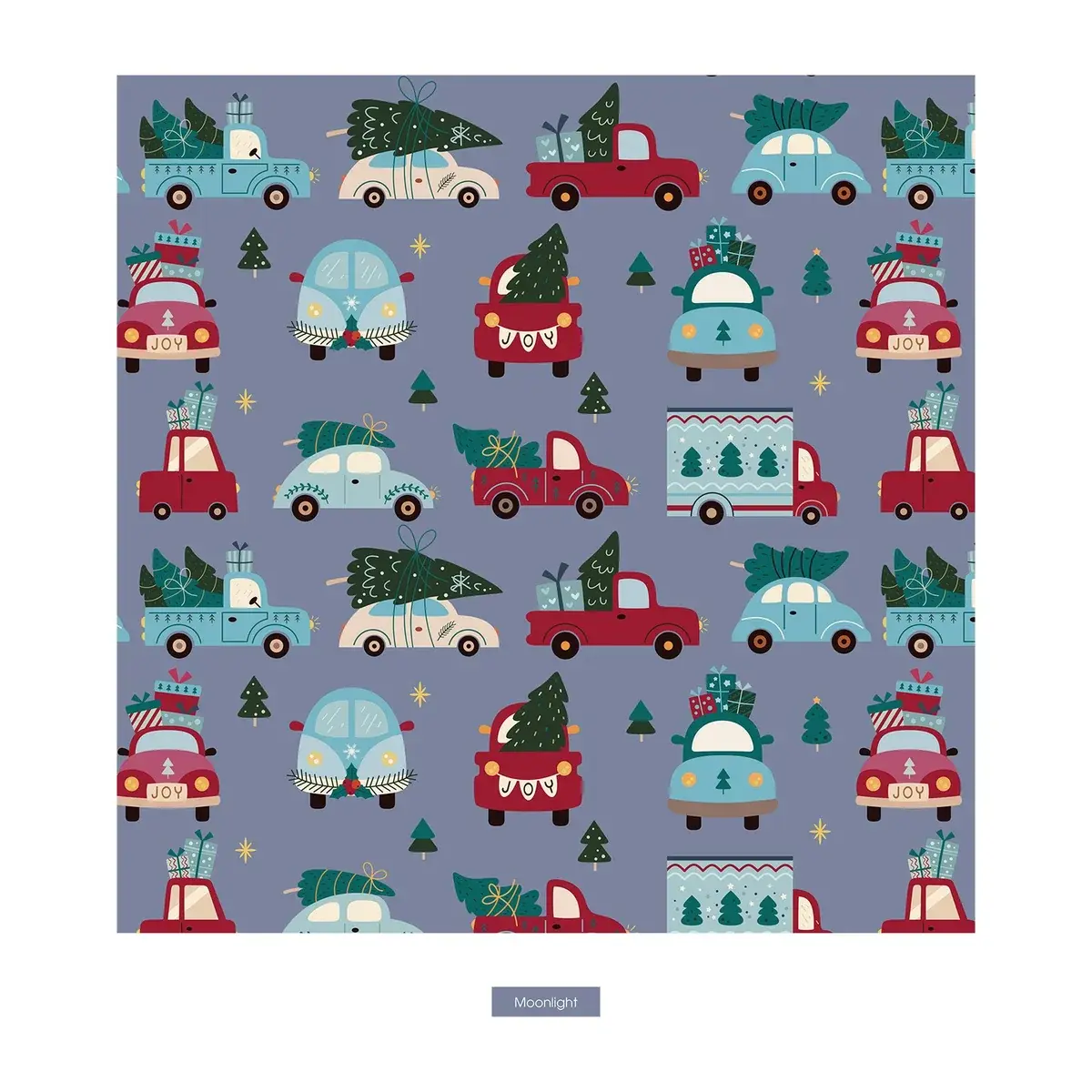 Kickee Pants Print Long Sleeve Pajama Set - Moonlight Christmas Cars and Trucks