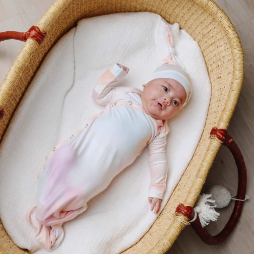 Copper Pearl NEWBORN KNOTTED GOWN - NOVA