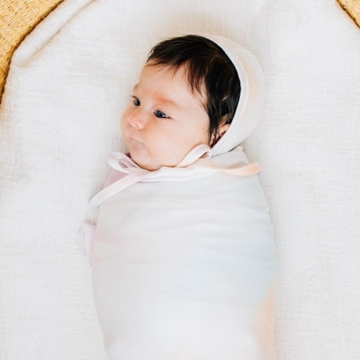 Copper Pearl KNIT SWADDLE BLANKET - NOVA