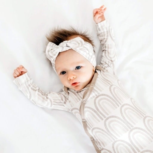 Copper Pearl NEWBORN KNOTTED GOWN - BLISS
