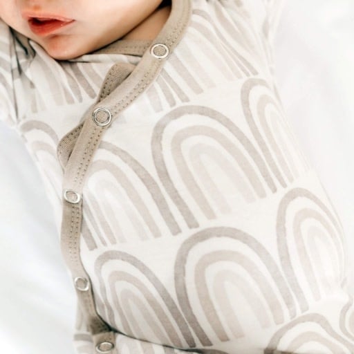 Copper Pearl NEWBORN KNOTTED GOWN - BLISS