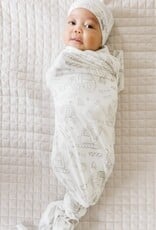 Copper Pearl KNIT SWADDLE BLANKET - GAGE