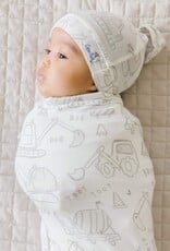 Copper Pearl KNIT SWADDLE BLANKET - GAGE