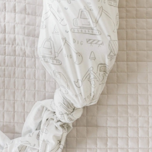 Copper Pearl KNIT SWADDLE BLANKET - GAGE